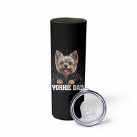 Proud Yorkshire Terrier Dad Skinny Tumbler Fathers Day Dog Lover Gift