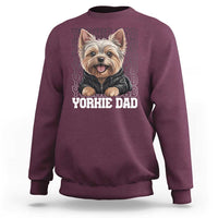 Proud Yorkshire Terrier Dad Sweatshirt Fathers Day Dog Lover Gift