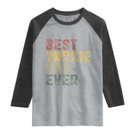 Best Yorkie Dad Ever Raglan Shirt Retro Vintage Yorkshire Terrier Gift