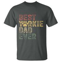 Best Yorkie Dad Ever T Shirt Retro Vintage Yorkshire Terrier Gift