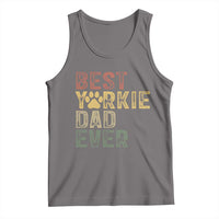 Best Yorkie Dad Ever Tank Top Retro Vintage Yorkshire Terrier Gift