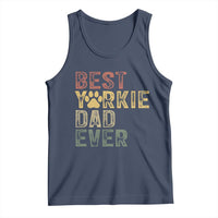 Best Yorkie Dad Ever Tank Top Retro Vintage Yorkshire Terrier Gift