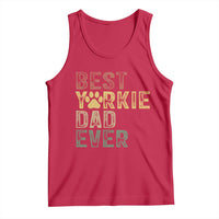 Best Yorkie Dad Ever Tank Top Retro Vintage Yorkshire Terrier Gift