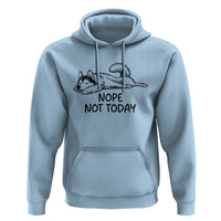 Nope Not Today Hoodie Funny Siberian Husky Lazy Mood