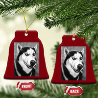 Smoking Siberian Husky Meme Ceramic Ornament Funny Dog Face Gift For Dog Lovers