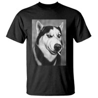Smoking Siberian Husky Meme T Shirt Funny Dog Face Gift For Dog Lovers