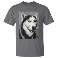 Smoking Siberian Husky Meme T Shirt Funny Dog Face Gift For Dog Lovers
