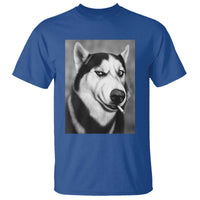 Smoking Siberian Husky Meme T Shirt Funny Dog Face Gift For Dog Lovers