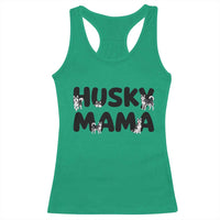 Proud Husky Mama Racerback Tank Top Siberian Husky Mothers Day Gift