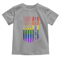 Pride Month Rainbow Flag Graphic Toddler T Shirt Lesbian Gay LGBT America Flag