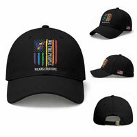 Patriotic Rainbow Pride American Eagle Baseball Cap We The People LGBT Pride