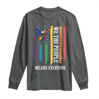 Patriotic Rainbow Pride American Eagle Long Sleeve Shirt We The People LGBT Pride