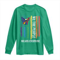 Patriotic Rainbow Pride American Eagle Long Sleeve Shirt We The People LGBT Pride