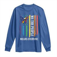 Patriotic Rainbow Pride American Eagle Long Sleeve Shirt We The People LGBT Pride