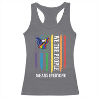 Patriotic Rainbow Pride American Eagle Racerback Tank Top We The People LGBT Pride