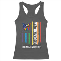 Patriotic Rainbow Pride American Eagle Racerback Tank Top We The People LGBT Pride