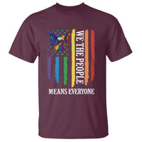 Patriotic Rainbow Pride American Eagle T Shirt We The People LGBT Pride
