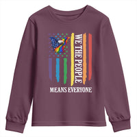 Patriotic Rainbow Pride American Eagle Youth Sweatshirt We The People LGBT Pride