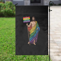 Christian LGBTQ Support Garden Flag Jesus Loves Everyone