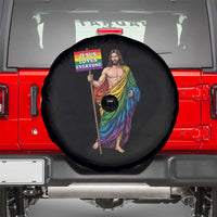Christian LGBTQ Support Spare Tire Cover Jesus Loves Everyone