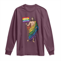 Christian LGBTQ Support Long Sleeve Shirt Jesus Loves Everyone