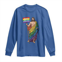 Christian LGBTQ Support Long Sleeve Shirt Jesus Loves Everyone