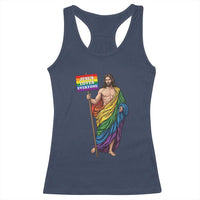 Christian LGBTQ Support Racerback Tank Top Jesus Loves Everyone