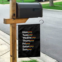 Rainbow Days Of The Week Mongay Tuesgay Garden Flag Funny LGBT Pride Month