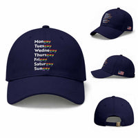 Rainbow Days Of The Week Mongay Tuesgay Baseball Cap Funny LGBT Pride Month