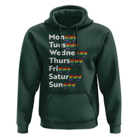 Rainbow Days Of The Week Mongay Tuesgay Hoodie Funny LGBT Pride Month