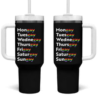 Rainbow Days Of The Week Mongay Tuesgay Tumbler With Handle Funny LGBT Pride Month