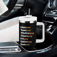Rainbow Days Of The Week Mongay Tuesgay Tumbler With Handle Funny LGBT Pride Month