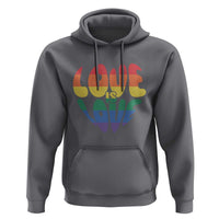Love Is Love LGBTQ Pride Hoodie Rainbow Flag Community