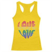 Love Is Love LGBTQ Pride Racerback Tank Top Rainbow Flag Community
