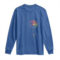Be You LGBT Rainbow Dandelion Long Sleeve Shirt Pride Month Support