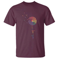 Be You LGBT Rainbow Dandelion T Shirt Pride Month Support