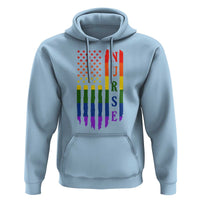Rainbow RN Ally Pride Month Hoodie LGBTQ Healthcare Worker