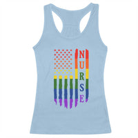 Rainbow RN Ally Pride Month Racerback Tank Top LGBTQ Healthcare Worker