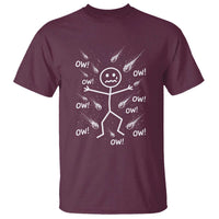 Funny Stick Figure Meteor Shower T Shirt Cosmic Joke