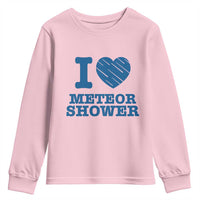 Meteor Shower Lover Youth Sweatshirt Astronomy Enthusiast Gift
