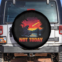Funny Dinosaur Baseball Meteorite Spare Tire Cover Not Today