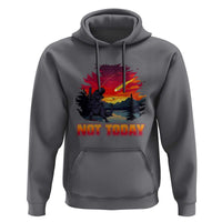 Funny Dinosaur Baseball Meteorite Hoodie Not Today