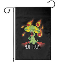 Dinosaur Meteor Shower Astronomy Humor Garden Flag Not Today