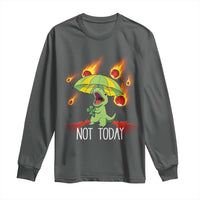 Dinosaur Meteor Shower Astronomy Humor Long Sleeve Shirt Not Today