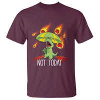 Dinosaur Meteor Shower Astronomy Humor T Shirt Not Today