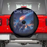 Funny Dinosaur Meteorite Spare Tire Cover Astronomy Lover Gift