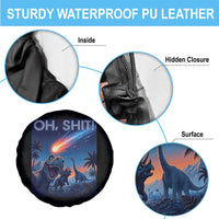 Funny Dinosaur Meteorite Spare Tire Cover Astronomy Lover Gift