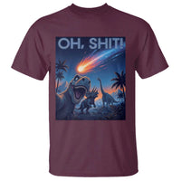 Funny Dinosaur Meteorite T Shirt Astronomy Lover Gift