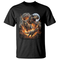 Funny Dinosaur Meteorite Strike T Shirt Epic Paleontology Gift