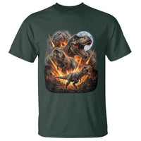 Funny Dinosaur Meteorite Strike T Shirt Epic Paleontology Gift